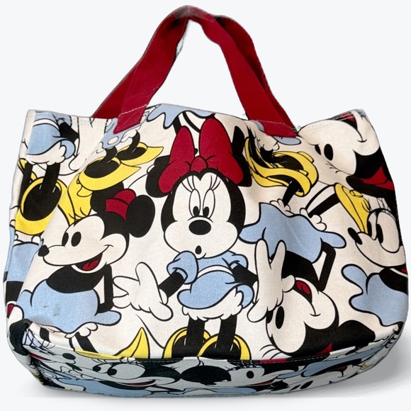 Disney World Handbags - Disney Minnie Mouse & Friends Canvas‎ Tote Bag Disney Parks Multi Color AOP